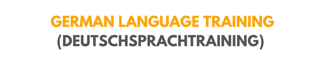 german language training