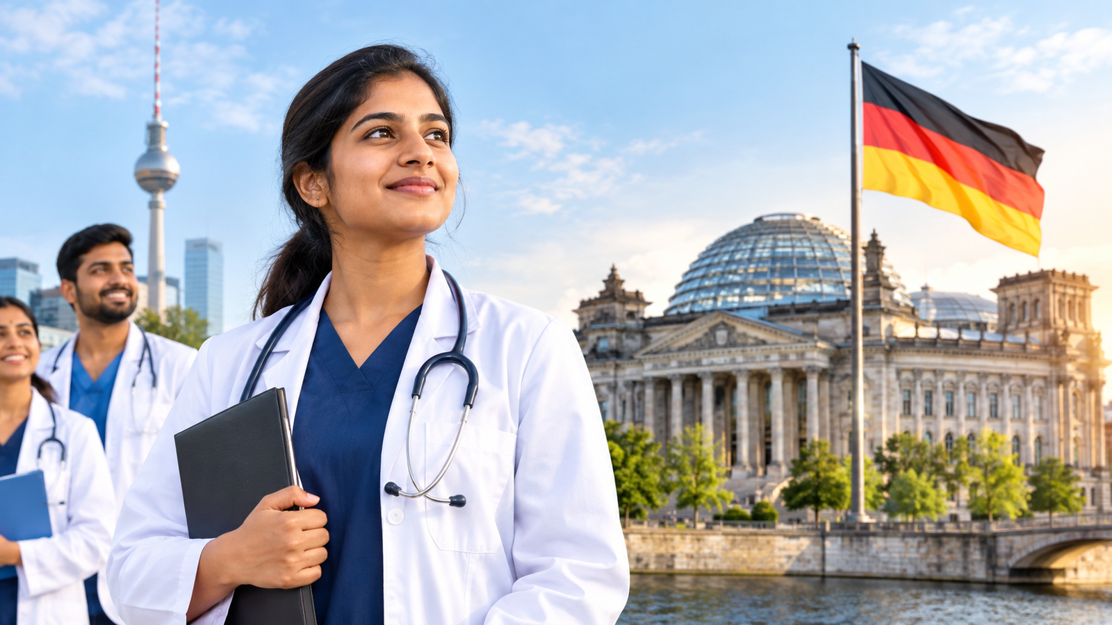 Indian doctor in Germany representing new opportunities for foreign medical graduates
