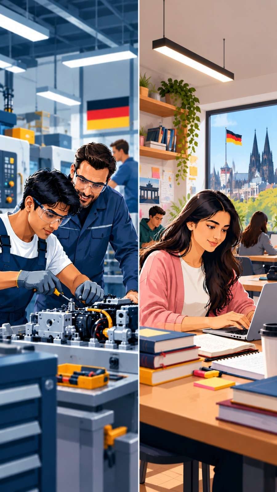Students studying in Germany