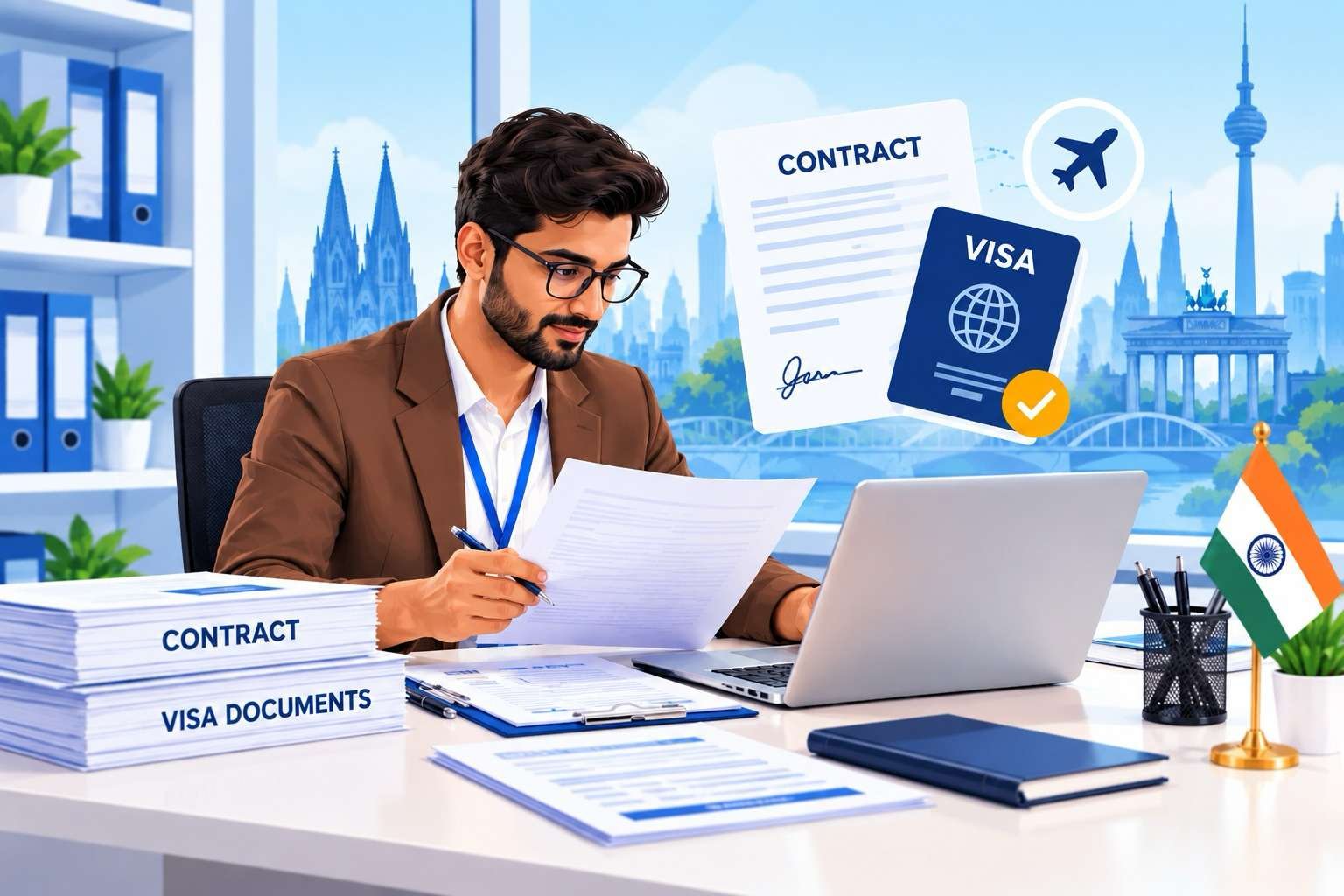 Administrative preparation and application process