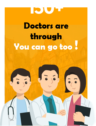 150+ doctors are through