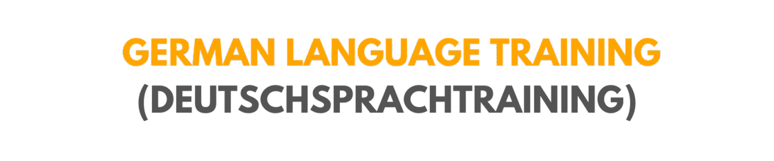 german language training